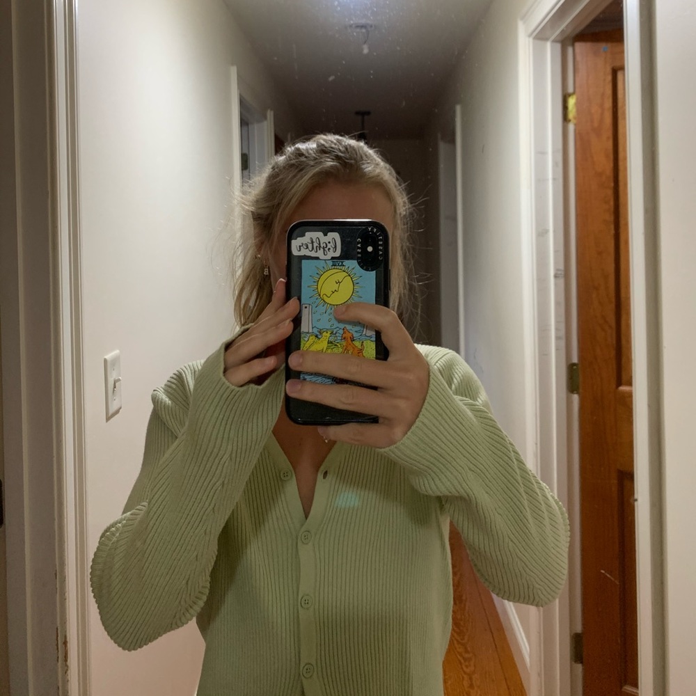 Sage green brandy melville sweater